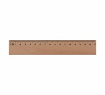 Holzlineal 17 cm x 30 mm